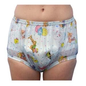 Bikini Style Blue Carousel Pattern Waterproof Pant