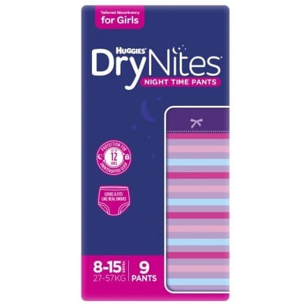 Girls Dry nights 8-15