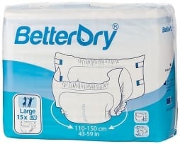 BetterDry White Adult Nappies