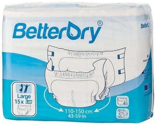 BetterDry White Adult Nappies