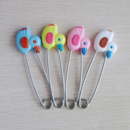 Duck head adult nappy pins