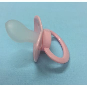 Pink Adult Pacifer with large silicone teat