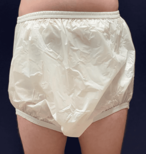 Milky White High Waist Waterproof Pants