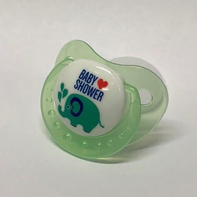 Green Baby Shower Adult Pacifer - Littles Downunder