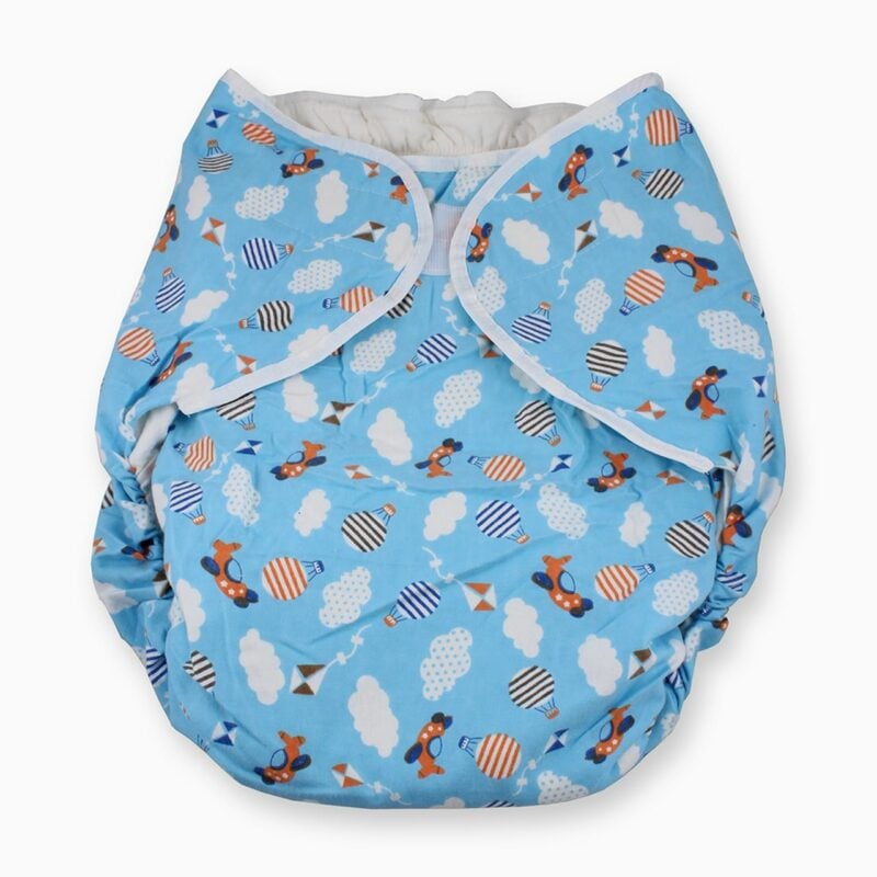 Rearz Blue Kites and Planes Cloth Nappy