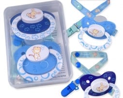 Lil Squirts Splash Pacifier and Clip - 2 pack