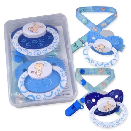 Lil Squirts Splash Pacifier and Clip - 2 pack