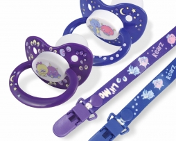 Lil Monsters Pacifier and Clip x 2