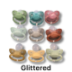 Glittered Pacifiers