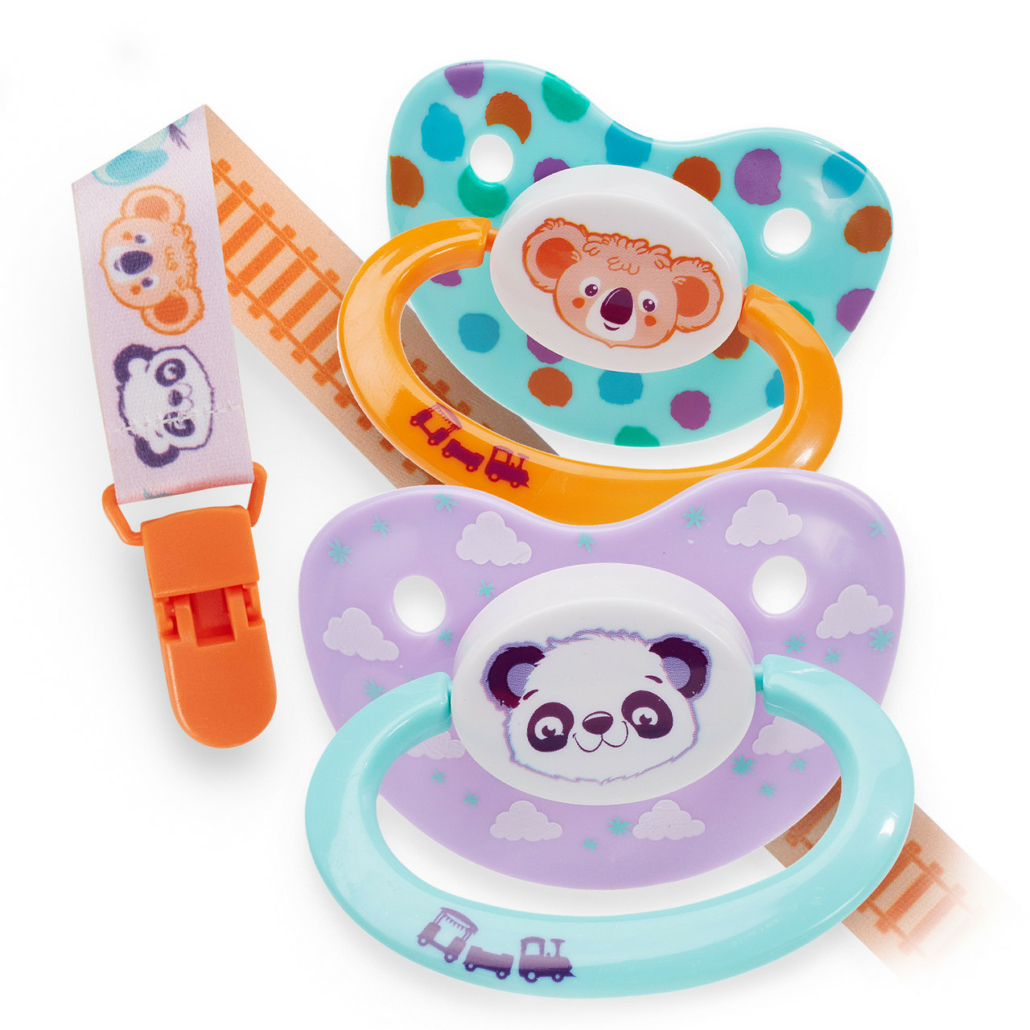 Critter Caboose Pacifier Set - Littles Downunder