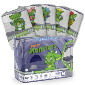 Potty Monsters Adult Nappies