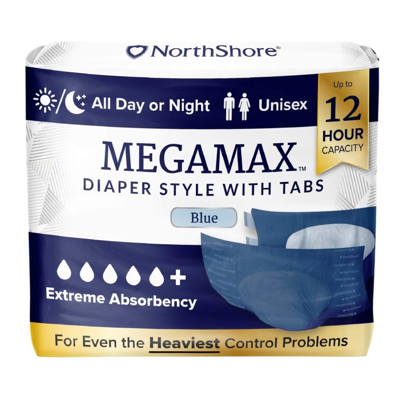 NorthShore MegaMax Blue Adult Nappies