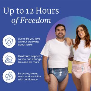 NorthShore MegaMax Black Adult Nappies