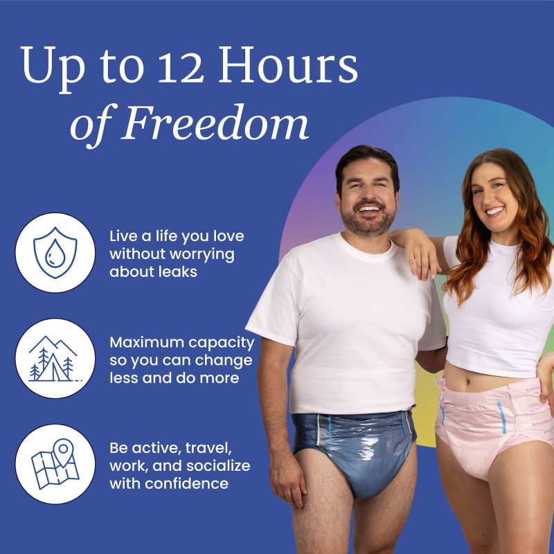 NorthShore MegaMax Black Adult Nappies