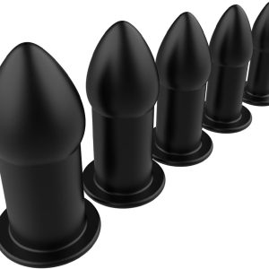 5 Piece Anal Dilator Hollow Butt Plug Kit