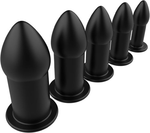5 Piece Anal Dilator Hollow Butt Plug Kit