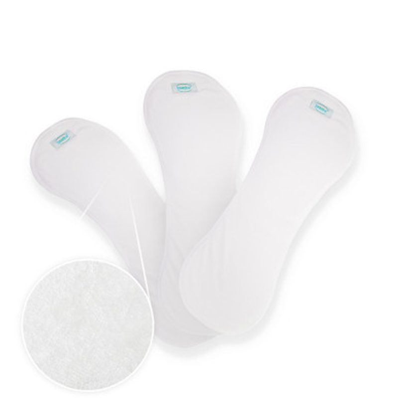 Pack of 3 washable Bamboo booster pads/inserts