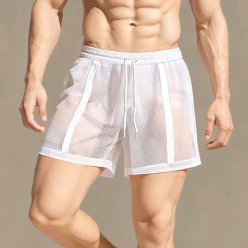 Translucent White Mens Shorts