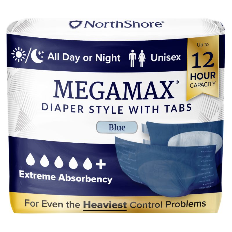 North Shore MegaMax Blue Unisex Adult nappies